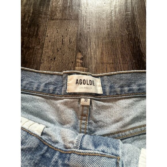 Agolde Parker Short in Rapture Light Wash Size 30 - Picture 4 of 8